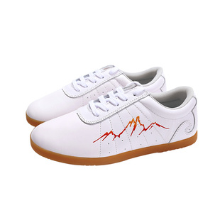 太极鞋真皮牛筋底男士软牛皮秋冬季太极拳练功鞋女款武术训练鞋子