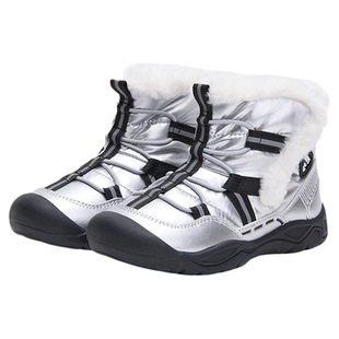 卡特兔童鞋户外儿童运动鞋2025冬季防滑耐磨加绒保暖雪地靴棉靴