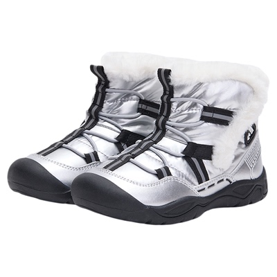 卡特兔童鞋户外儿童运动鞋2025冬季防滑耐磨加绒保暖雪地靴棉靴