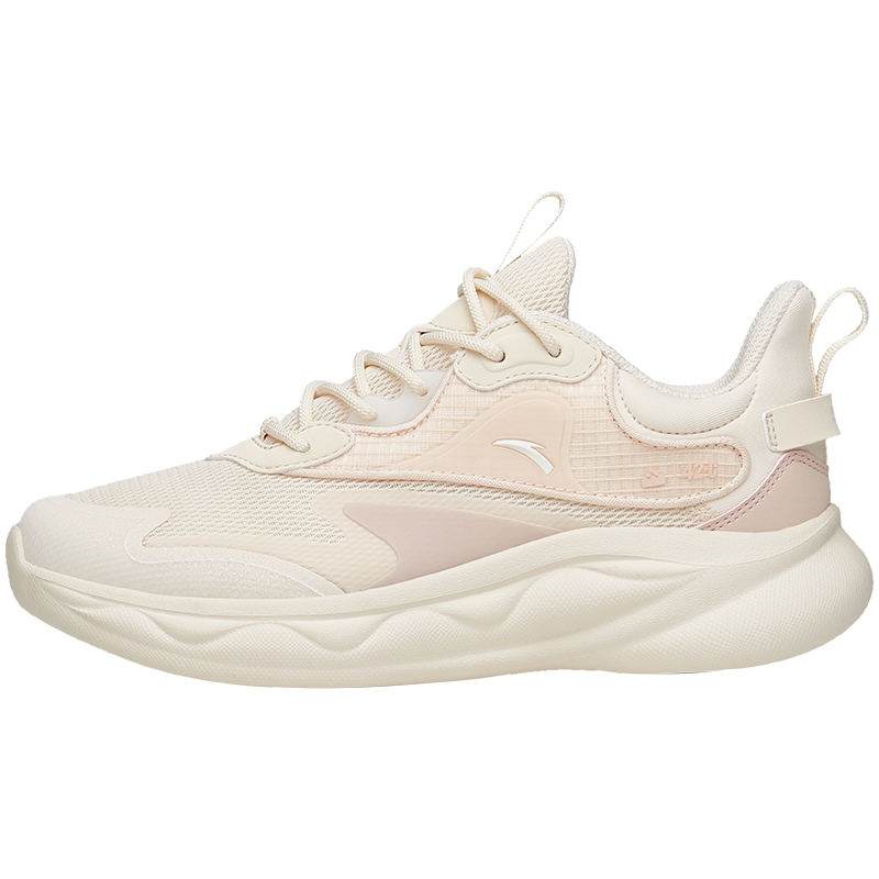 安踏绵绵弹2运动鞋女鞋跑步鞋胶弹透气减震轻便跑鞋女款跳绳鞋子