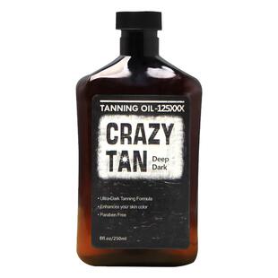 美国CRAZY TAN美黑助晒油深红古铜色室外加速晒黑油日光浴太阳油