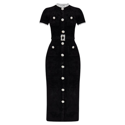 富家千金小香连衣裙赫本风小黑裙