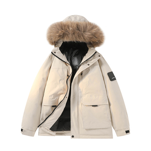 WASSUP官方店羽绒服冬季男士户外防寒加厚保暖北方工装派克服外套