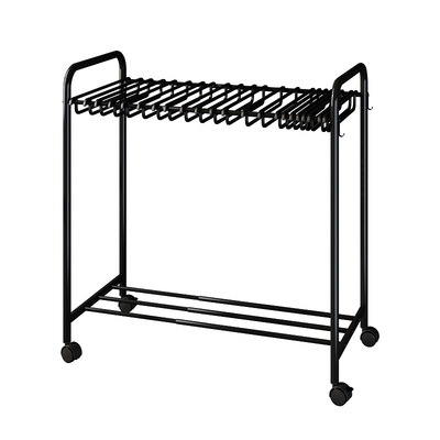 锦盛落地双层晾衣架多功能衣裤架