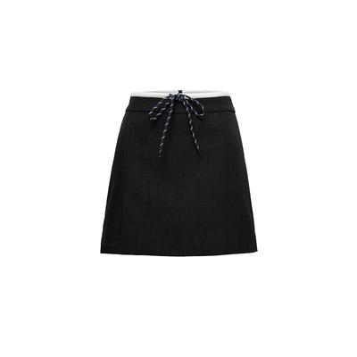 简约高级撞色搭片短裙