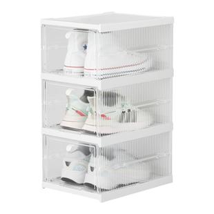 海兴免安装折叠鞋子收纳省空间家用简易组合鞋柜塑料防尘透明鞋盒