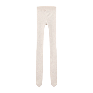 米图金棉奶白色日系显瘦加厚加绒燕麦米白色打底连裤袜/踩脚/九分