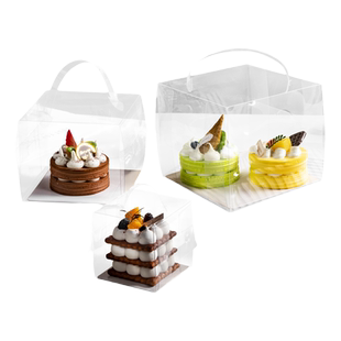 手提2寸3蛋糕盒4泡芙小盒子5包装6透明迷你7甜品烘焙纸杯千层切件