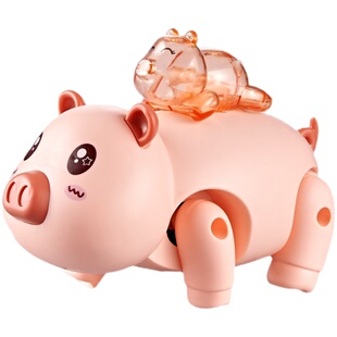 网红牵绳电动小猪纤绳走路的可爱猪猪会跑唱歌宝宝儿童男女孩玩具