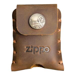 手工真皮打火机套牛皮适用zippo皮套包保护套挂钩挂腰zp通用正品