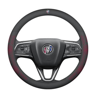 别克威朗方向盘套专用抗菌防污超薄透气吸汗优质纳帕真皮四季通用