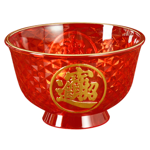 供碗小号家用塑料水晶斋碗供佛贡碗装饰碗摆件佛前供奉礼佛供水碗