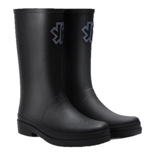 【微博专属】星花雨靴女2024新款时尚仿皮纹春季穿成人水鞋中筒靴