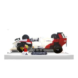 KGBOX乐高10330迈凯伦MP4/4FI与埃尔顿·塞纳赛车亚克力展示盒