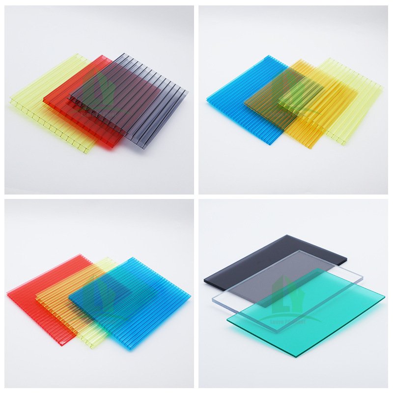 PC阳光板 户外遮阳雨棚9mm双层空心塑料蜂窝采光婚庆中空阳光板