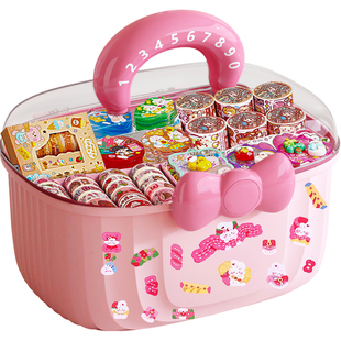 得力新年礼物奶油胶咕卡套装贴纸全套女孩手工diy暑假玩具材料咕咔盘女生手账生日高颜值伴手礼品创意礼盒