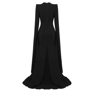 节目主持人晚礼服2025新款舞台演出服装高端大气年会女走秀连衣裙