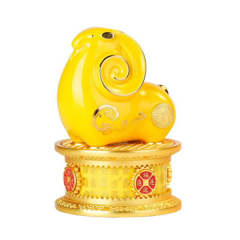 吉祥如意羊金属珐琅招财摆件