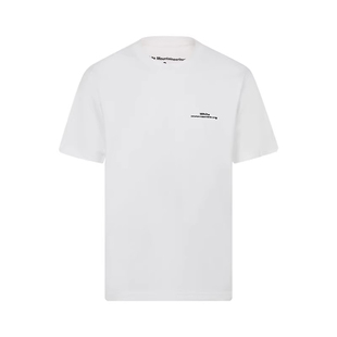 白山/WHITE MOUNTAINEERING 男士春季纯色棉质印花修身短袖T恤