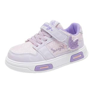 巴布豆童鞋官方旗舰店女童鞋子春秋款2025新款儿童板鞋女孩运动鞋