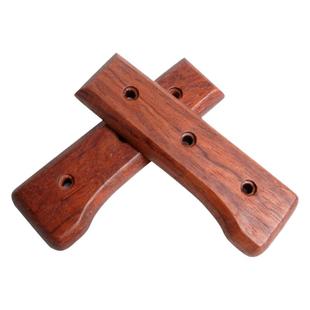 巴西花梨菜刀柄 厨房刀具木柄替换配件2片送铆钉固定刀木把款7