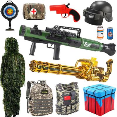 加特林儿童玩具手动武器软弹枪