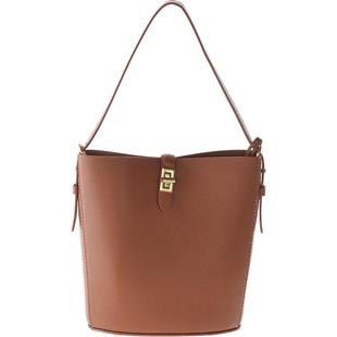 蠢小鱼牛皮手提水桶包女腋下斜挎包diy手工包材料包自制女友礼物