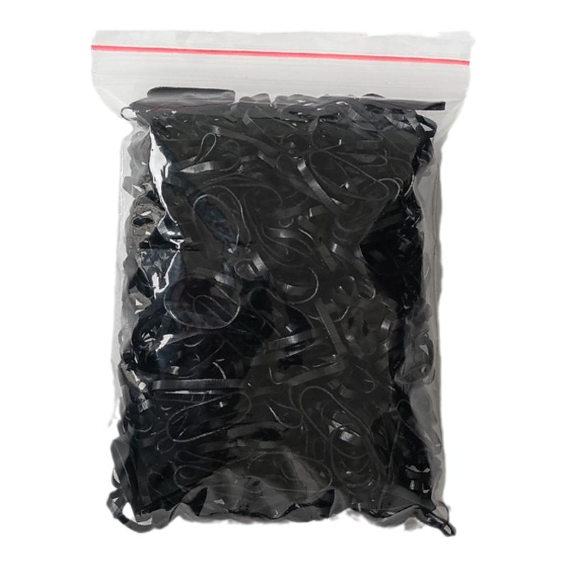 橡皮筋高弹力扎头发一次性加粗加厚发圈耐用黑色胶圈头绳影楼专用