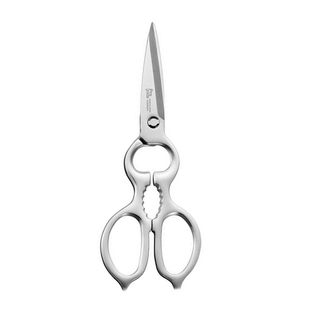 日本进口下村多功能厨房不锈钢剪刀家用杀鱼烤肉专用强力鸡骨剪刀