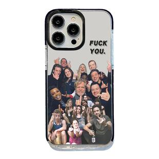 哩卜哩卜竖中指无耻之徒适用苹果手机壳iPhone17/16promax黑边13plus11pro全包12mini软壳14防摔xsmax8plus