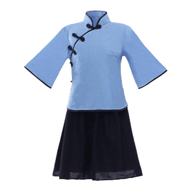 五四青年装民国风学生装女装中山装表演服复古装毕业班服装男装