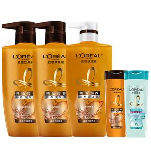 欧莱雅精油润养洗发水护发素洗护套装柔顺顺滑干枯发洗发露洗头水