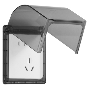 智能马桶斜五孔插座防水盒86错位加高防溅盒浴室卫生间自粘防水罩