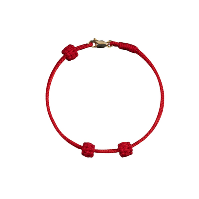 手工红绳手链黄金转运珠本命年