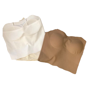 六月玫瑰美背无扣式吊带背心内衣舒适不勒身2024夏季免穿内衣背心