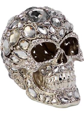 赫斯特仿水晶头骨珠宝盒摆件