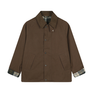 唐狮25秋季外套女生巴恩风高级感时尚小个子风衣翻领夹克女装yc