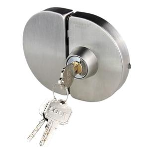 恒驰有框玻璃门锁推拉移门勾锁木门锁趟钩锁铝合金门锁不锈钢门锁