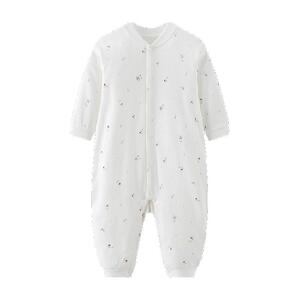 丽婴房宝宝连身衣纯棉连体衣哈衣爬服新生婴幼儿柔软家居内衣春秋