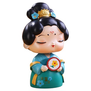 唐仕女摆件汉服娃娃桌面装饰品西安文创纪念品洛阳毕业礼物送女生