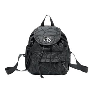 【现货】fletta bloom小众ason双肩包女不规则格纹设计学院风背包