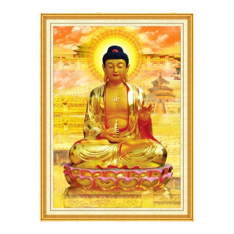 金身如来佛祖钻石绣释迦牟尼佛像