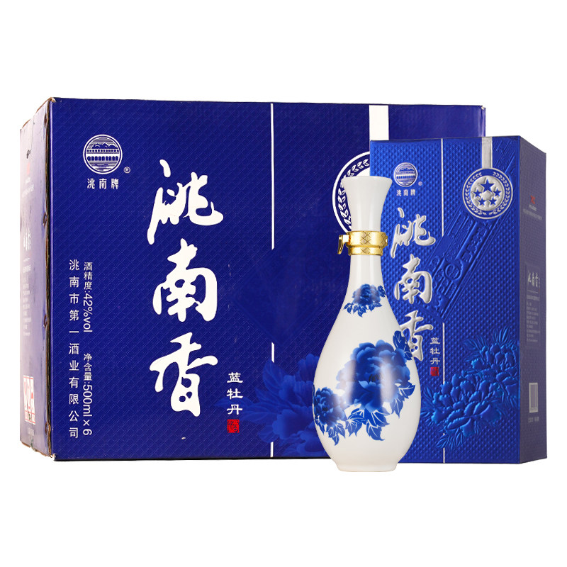 洮南香蓝牡丹42度整箱500ml6瓶装