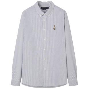 TeenieWeenie小熊男装休闲条纹衬衫男新款设计美式复古出游