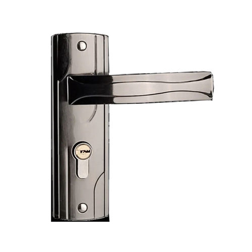 125孔木门老款铁把手铁面板卧室门执手锁小50门把手门锁换锁卧室