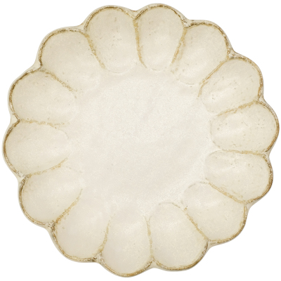 日本小兵梨花粗陶甜点拉面碗深盘