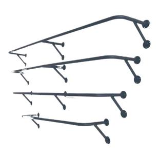 晾衣杆固定式侧墙晾衣架壁挂式挂衣杆室内简易不锈钢支架衣帽架