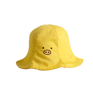 小刘鸭杂货铺渔夫帽日系韩版百搭翻晒波浪边小清新帽子夏薄款双面