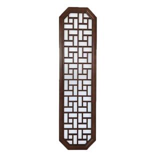 东阳木雕八角小轩窗实木花格屏风断宋氏美学格栅中式客厅玄关花窗