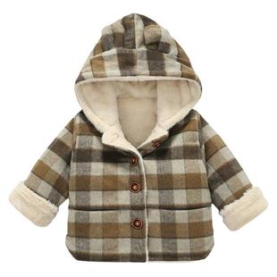 宝宝冬装外套2025洋气男童棉衣棉袄冬季加绒加厚儿童保暖上衣一岁